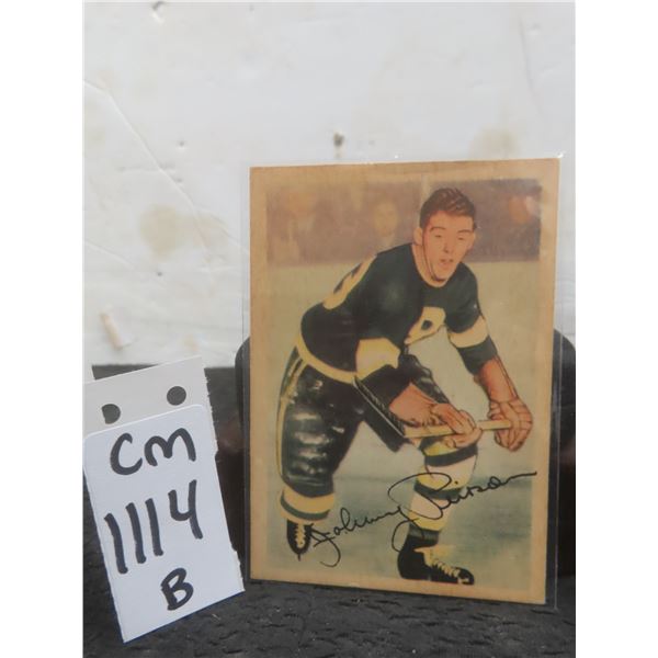 1953–54 John Peirson Boston Bruins Card