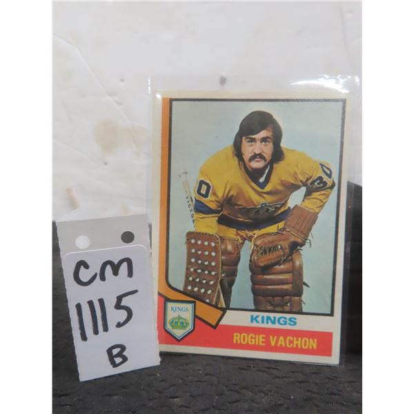 1974–75 Rogie Vachon L.A. Kings Card