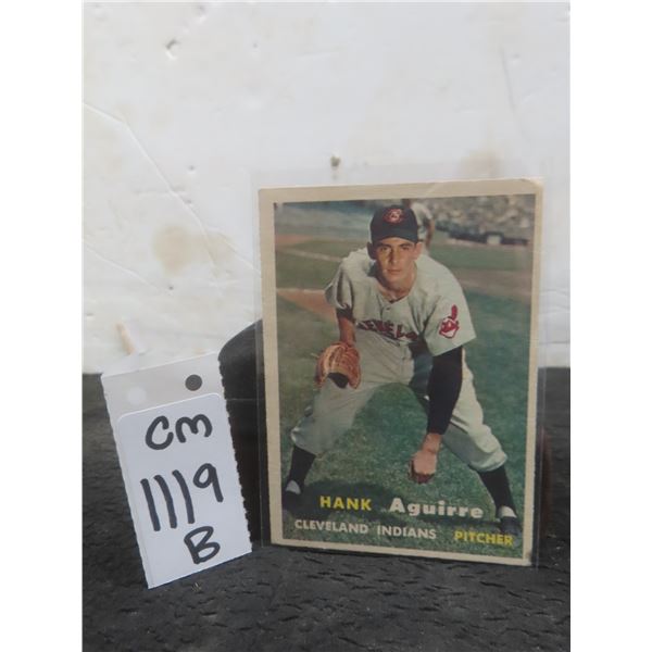 1957 Topps Hank Aguirre Rookie Baseball Card