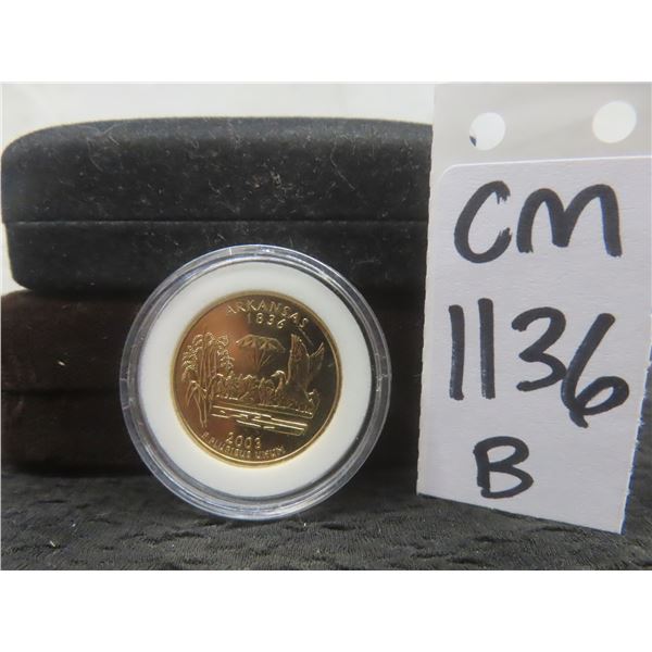 Gold-Plated United States Quarter