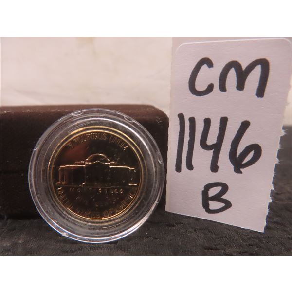 Gold-Plated United States Nickel