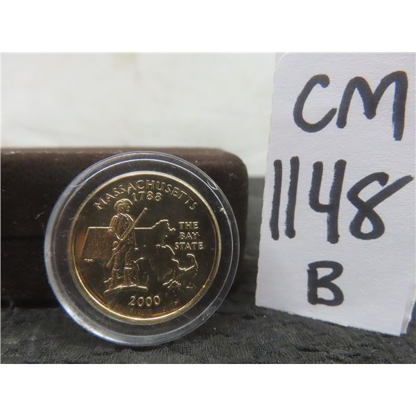 Gold-Plated United States Quarter