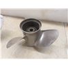 Image 9 : Three Assorted Boat Propellers — Includes Two Johnson; One Stainless, One Aluminum, and Other Metal