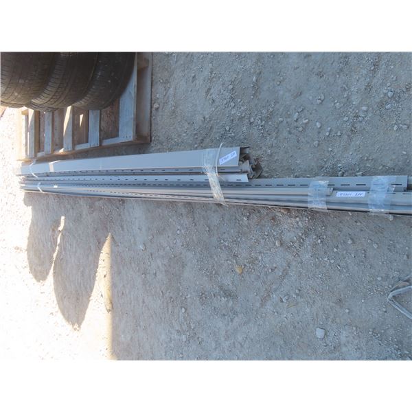 Four Kaycan Vinyl Corner Pieces, 8'; Fifteen J-Mold Pieces for Siding, "Clay Colour"