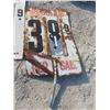 Image 8 : Three Vintage Metal Gas Price Signs (Gas Station, "Gallon Era") — Largest 48" X 30"