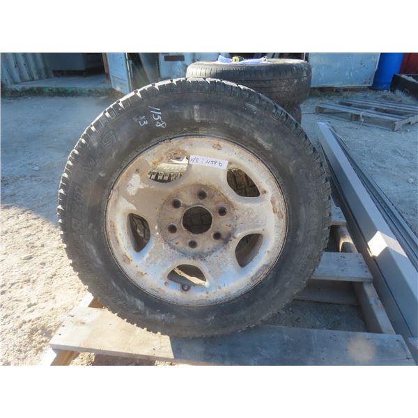 3 Studded Radials with Rims for Safari/astro 215/70R16