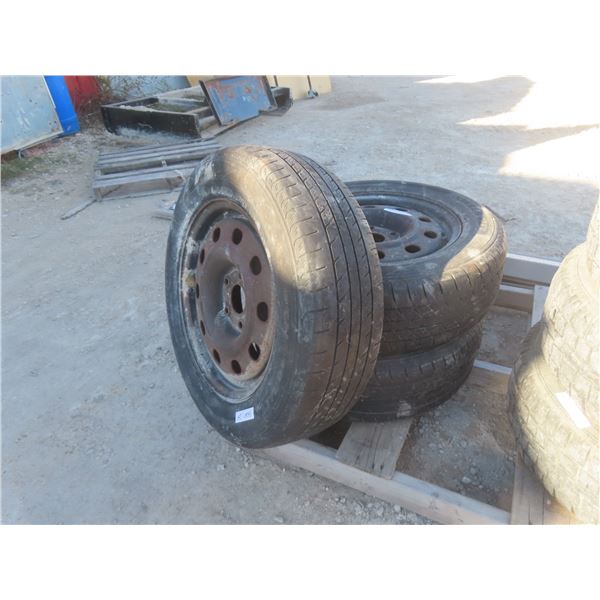 3 Winter Rims with Tires for Dodge Caravan 225/65R17