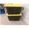 Image 3 : Four Totes with Lids, 102 L