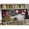 Image 3 : Tackle Box Filled with Fishing Gear — Lures, Sinkers, Bobbers, Hooks, and More