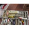 Image 6 : Tackle Box Filled with Fishing Gear — Lures, Sinkers, Bobbers, Hooks, and More