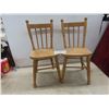 Two Vintage Wooden Children's Chairs