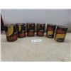 Six Uniflo Esso Oil Cans, 1 Litre