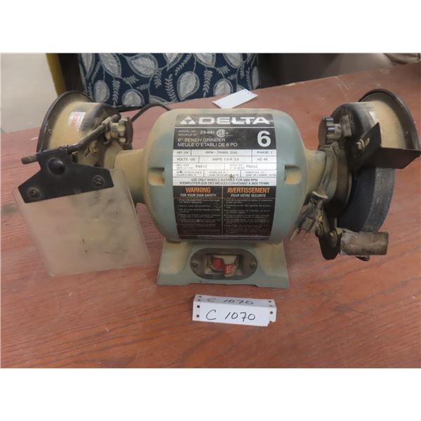 Delta 6" Bench Grinder, 1/4 HP