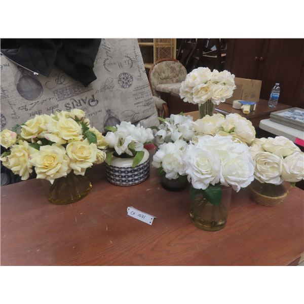 Silk Flower Arrangements with Vases