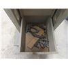 Image 12 : Bauer 1/2 HP Drill Press on Rolling 4-Drawer Wood Stand (35" X 24" X 29") with Drill Bits and