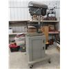 Bauer 1/2 HP Drill Press on Rolling 4-Drawer Wood Stand (35" X 24" X 29") with Drill Bits and