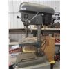 Image 2 : Bauer 1/2 HP Drill Press on Rolling 4-Drawer Wood Stand (35" X 24" X 29") with Drill Bits and