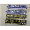 Image 2 : Collection: 9 Fantasy Plates, 12 Vintage Manitoba License Plate Year Tabs, and a 1973 Dodge Colt
