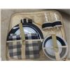 Image 2 : Vintage Wenzel Picnic Bag with Dishware Set for Four — Never Used
