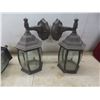 Image 5 : Three Exterior Lantern-Style Light Fixtures with LED Bulbs