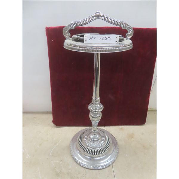 Vintage Stand-Up Chrome-Finish Ashtray