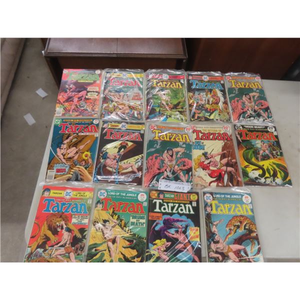 Sixteen DC Comics Including Tarzan (20–50¢ Cover Prices)