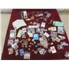 Assorted Key Chains and 84 Push Pins