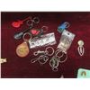 Image 2 : Assorted Key Chains and 84 Push Pins