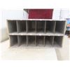 Image 4 : 2 Sections of Mailboxes with 12 Boxes Each; 12" X 16" X 23 1/2"; for Repurpose