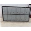 Image 7 : 2 Sections of Mailboxes with 12 Boxes Each; 12" X 16" X 23 1/2"; for Repurpose