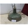 Industrial Pendant Light with Enamel Shade, 18" Diameter — Bulbs Broken Inside