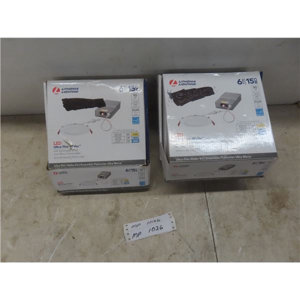 Two Ultra-Thin 6" Wafer Pot Lights