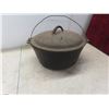 Image 7 : Vintage Cast-Iron Pot with Lid; Pulleys; and Manual Hand Drill.