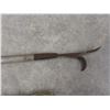 Image 10 : Two Manual Ice Augers (One Missing Cutting Blade), Logging Hook and Broom.