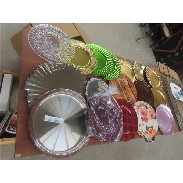 Charger Plates, Pedestal Cake Plate and More