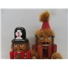 Image 6 : Four Vintage Nutcrackers—Fireman, Fisherman, Paddler, and Wood Gatherer; Tallest Approx. 16".