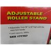 Image 2 : New Adjustable Roller Stand, Rated to 200 Lbs.