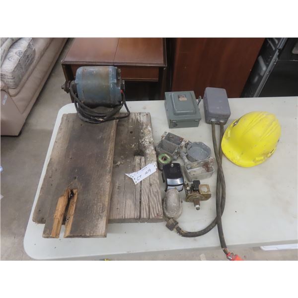30 Amp Taylor Enclosed Switch; Time Switch; Electrical Boxes; 1/2 HP Electric Motor; Hard Hat