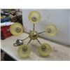 Image 9 : Chandelier with 5 Arms and 6 Shades