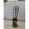 Image 1 : Five-Tool Brass Fireplace Set
