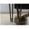 Image 4 : Five-Tool Brass Fireplace Set