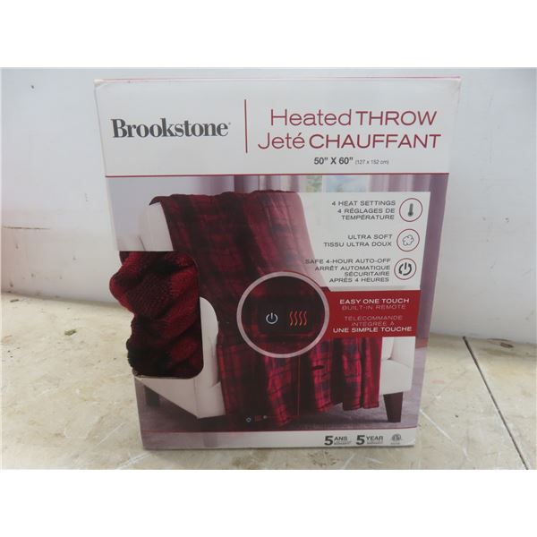 New Electric Heated Throw, 50" X 60"