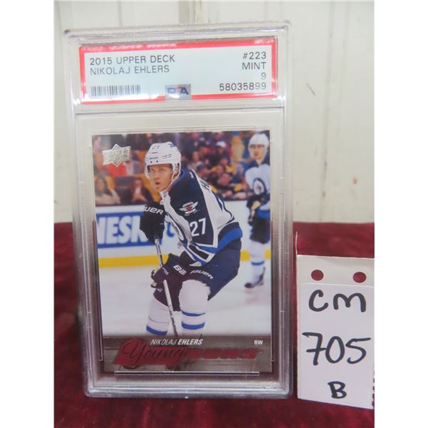 Graded Nikolaj Ehlers Young Guns Rookie Hockey Card
