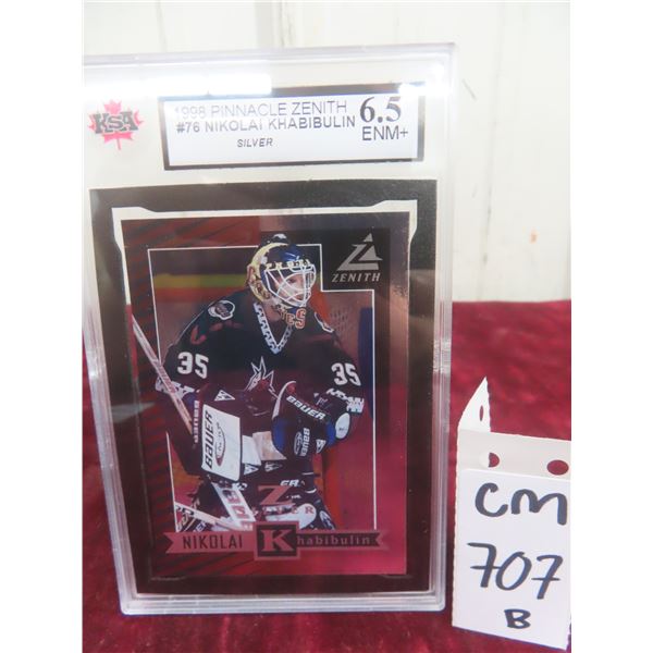 Graded Nikolai Khabibulin Zenith Z-Silver Hockey Card