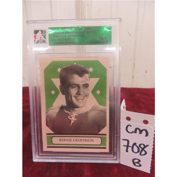Bernie Geoffrion Limited Number 19/40 Hockey Card