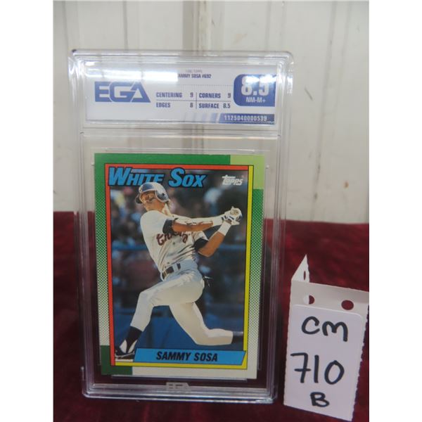 Graded Sammy Sosa Rookie Baseball Card