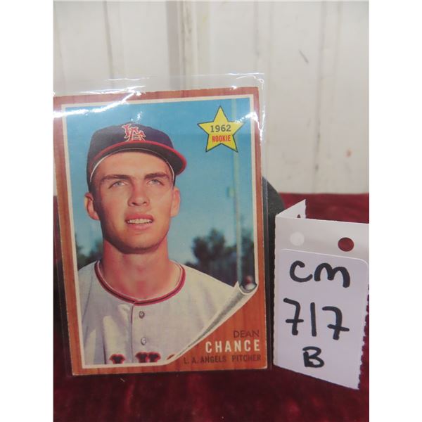 1962 Topps Dean Chance Rookie Baseball Card