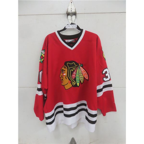 Ed Belfour Chicago Blackhawks Pro Player Jersey, Size XXL