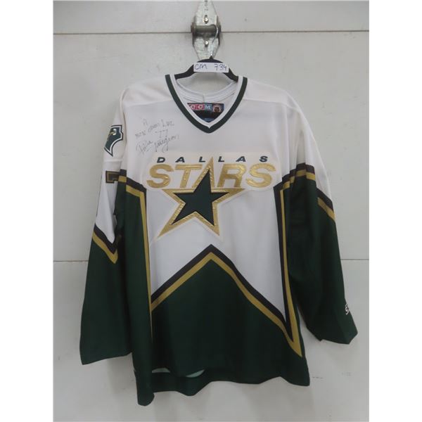 Pierre Turgeon Dallas Stars Dual-Signed Jersey