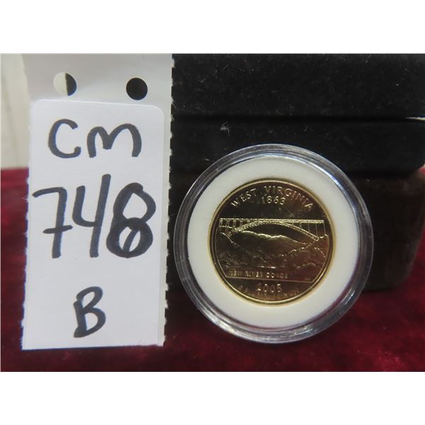 Gold-Plated U.S. Quarter